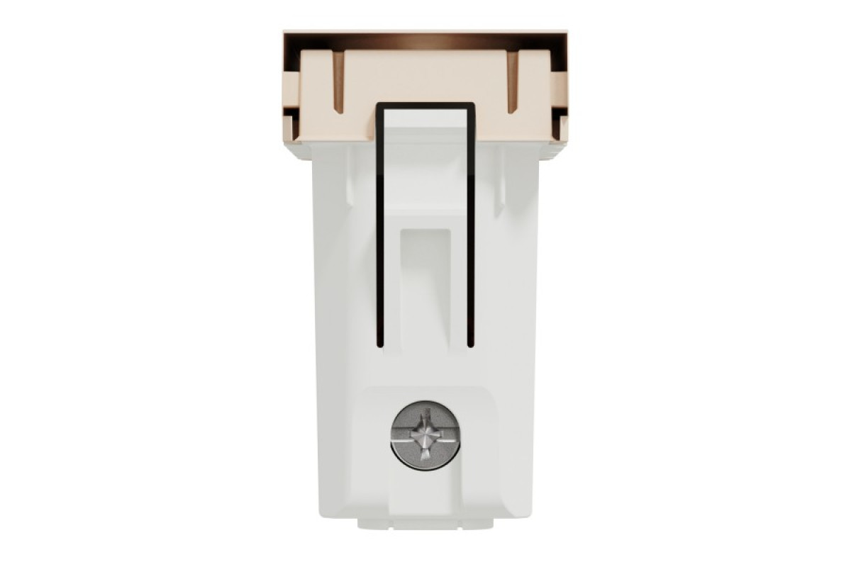 Розетка New Unica, механізм, 2P, 10A, European, за шторками, IP3x, бежевий (NU303144)