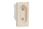 Розетка New Unica, механізм, 2P, 10A, European, за шторками, IP3x, бежевий (NU303144)