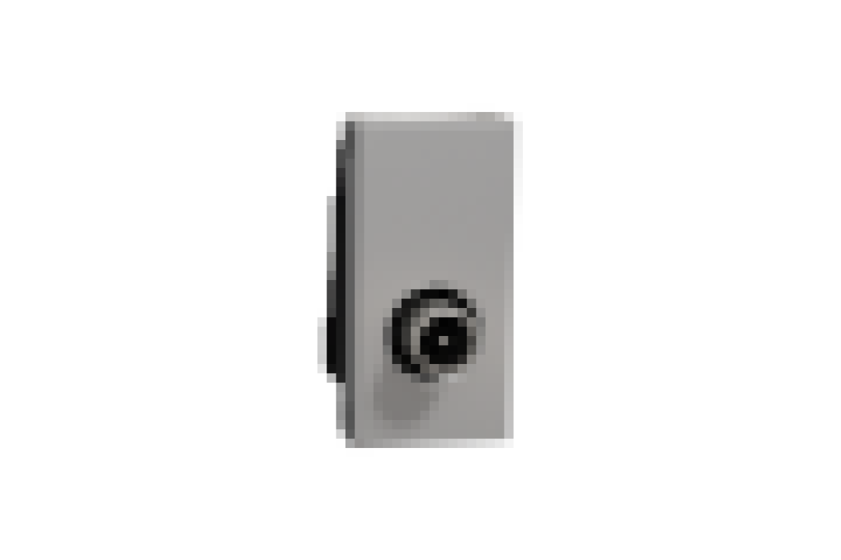 Розетка TV одинарна, 1 модуль алюміній (NU346130)