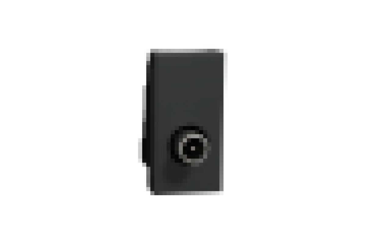 Розетка TV одинарна, 1 модуль антрацит (NU346154)