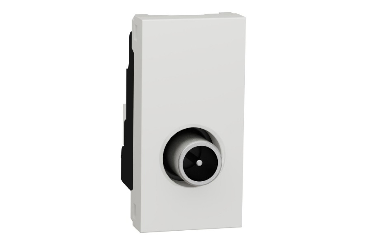 Розетка TV одинарна, 1 модуль білий (NU346118)