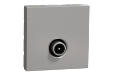 Розетка TV одинарна, 2 модулі алюміній (NU346230)