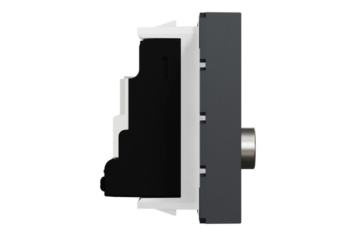 Розетка TV одинарна, 2 модулі антрацит (NU346254)