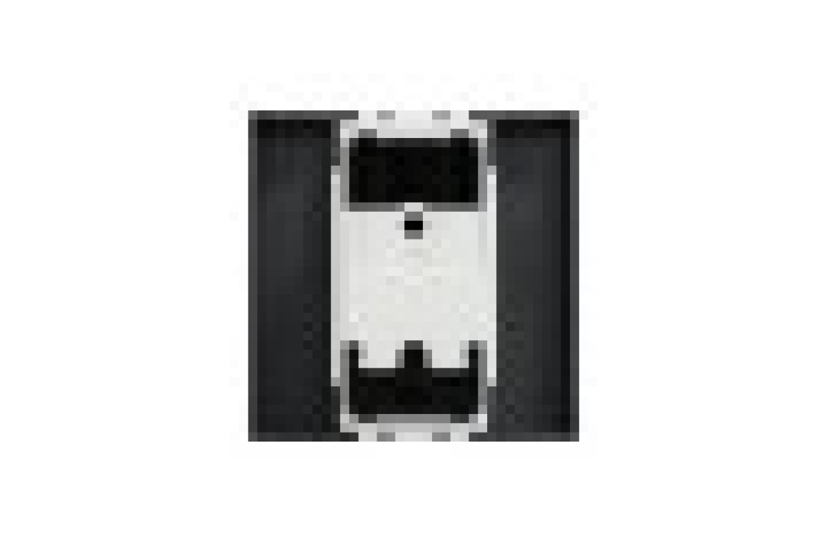 Розетка TV одинарна, 2 модулі антрацит (NU346254)