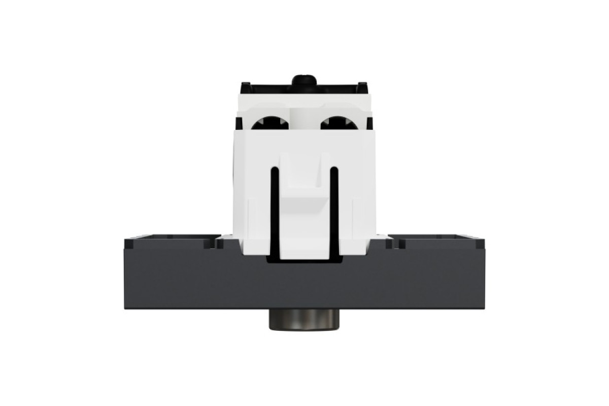 Розетка TV одинарна, 2 модулі антрацит (NU346254)