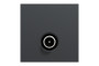 Розетка TV одинарна, 2 модулі антрацит (NU346254)