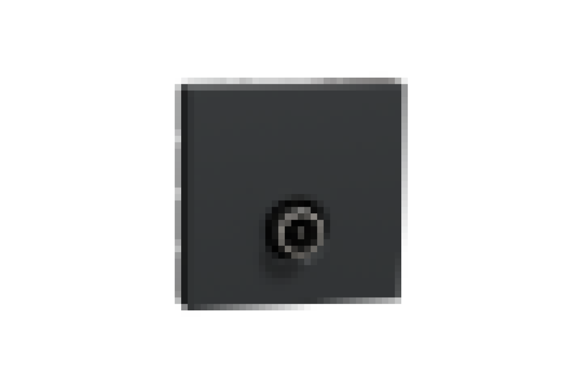 Розетка TV одинарна, 2 модулі антрацит (NU346254)