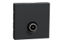 Розетка TV одинарна, 2 модулі антрацит (NU346254)