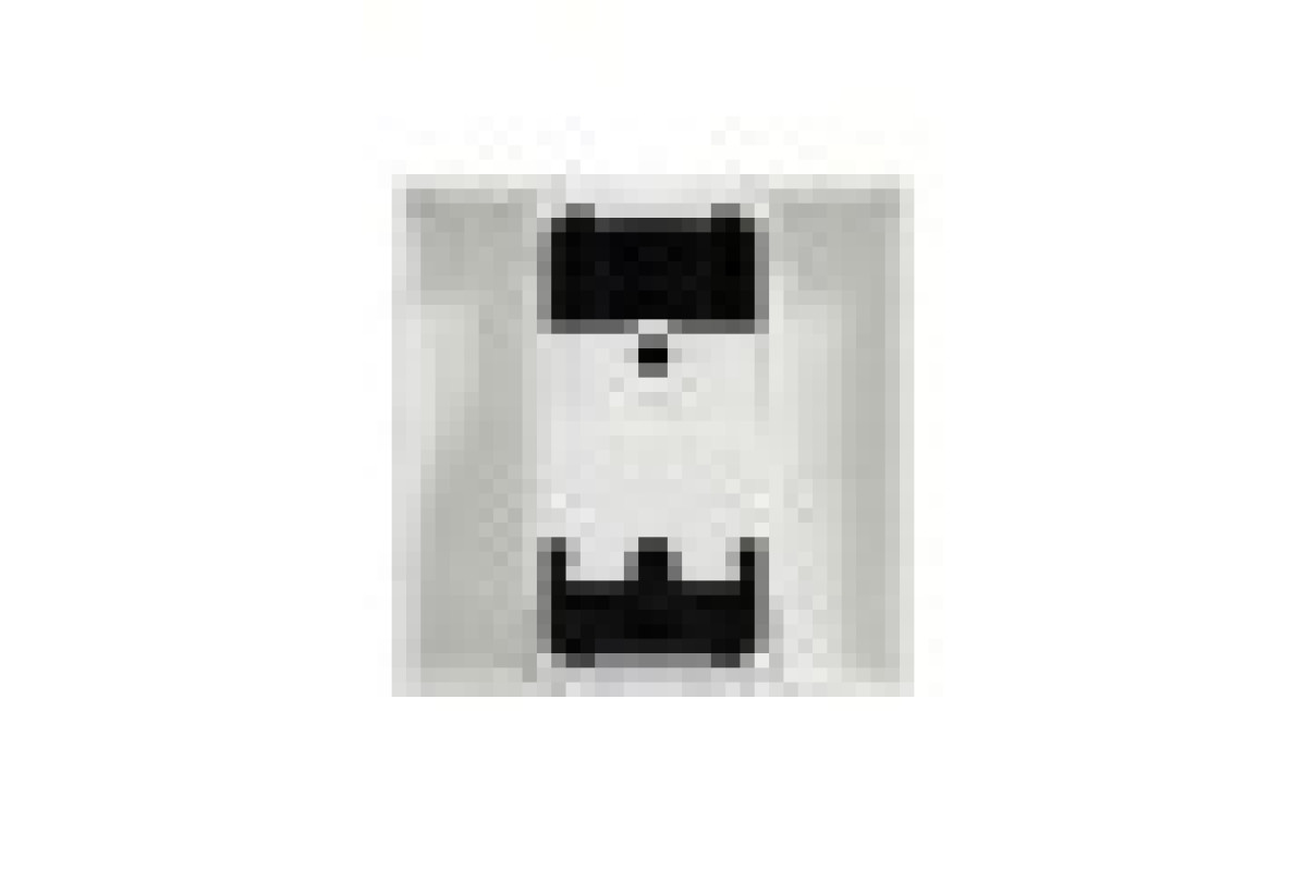 Розетка TV одинарна, 2 модулі білий (NU346218)