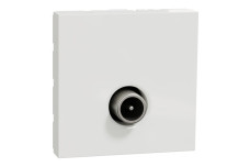 Розетка TV одинарна, 2 модулі білий (NU346218)