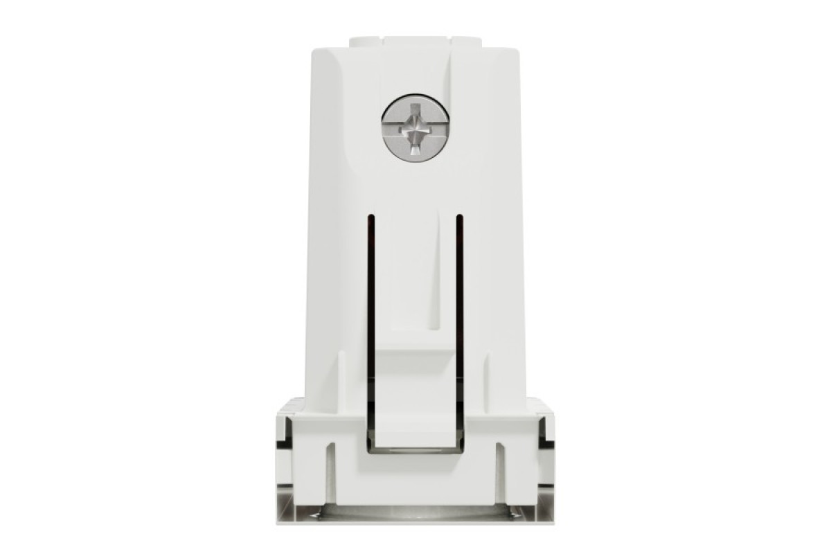 Розетка Unica New без заземлення зі шторками біла, гвинтові клеми, 10 А, 1 модуль (NU303118)