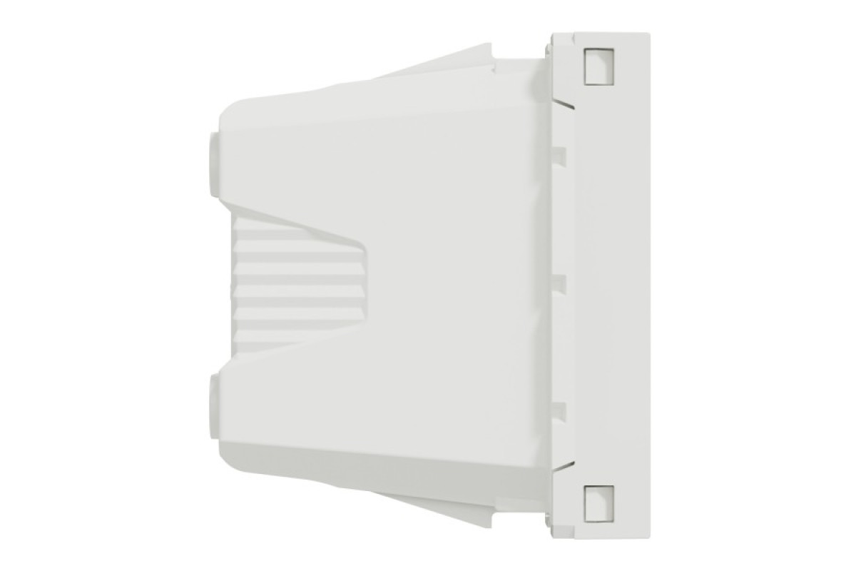 Розетка Unica New без заземлення зі шторками біла, гвинтові клеми, 10 А, 1 модуль (NU303118)