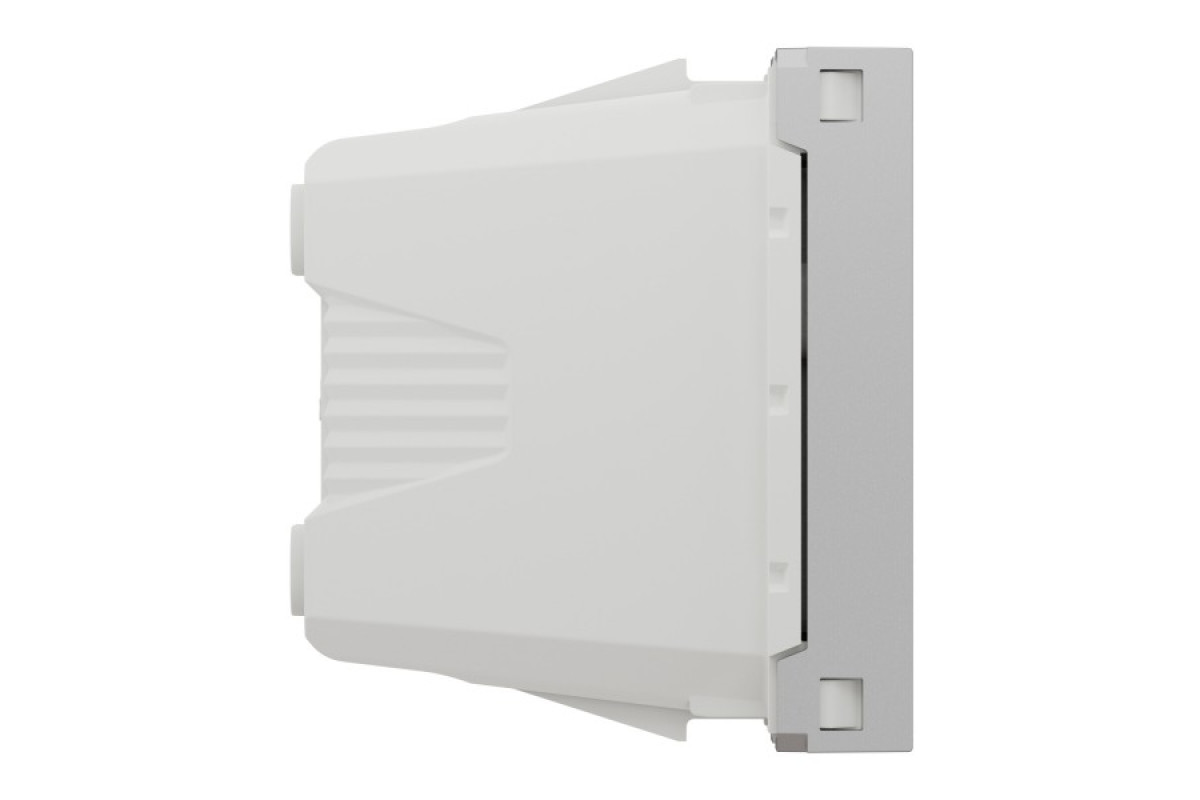 Розетка Unica New без заземлення зі шторками, клеми гвинтові, 1 модуль, алюміній (NU303130)