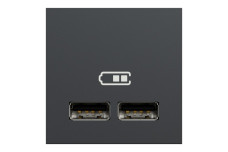 Розетка USB подв. 2.1А 2 модуля антрацит (NU341854)