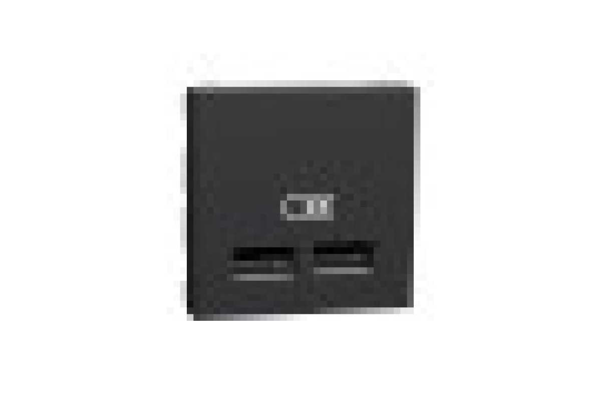 Розетка USB подв. 2.1А 2 модуля антрацит (NU341854)