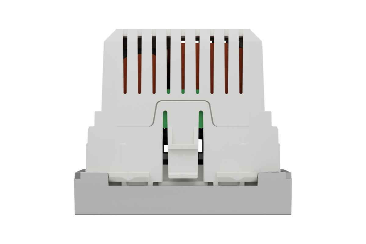 Розетка USB подвійна 2.1А 2 модулі алюміній (NU341830)