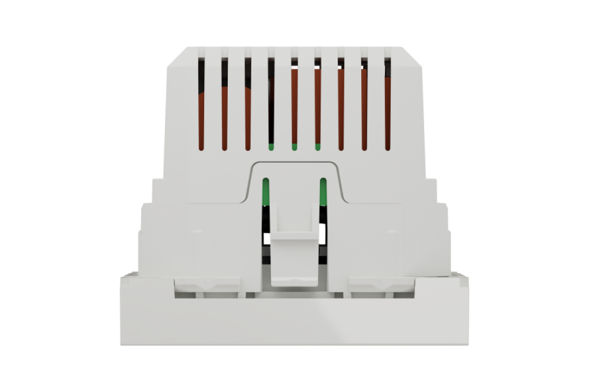 Розетка USB подвійна 2.1А 2 модулі білий (NU341818)