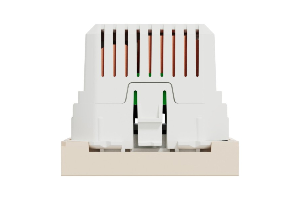 Розетка USB подвійна, 2.1А, 2 модулі, бежева Unica New Studio (NU341844)