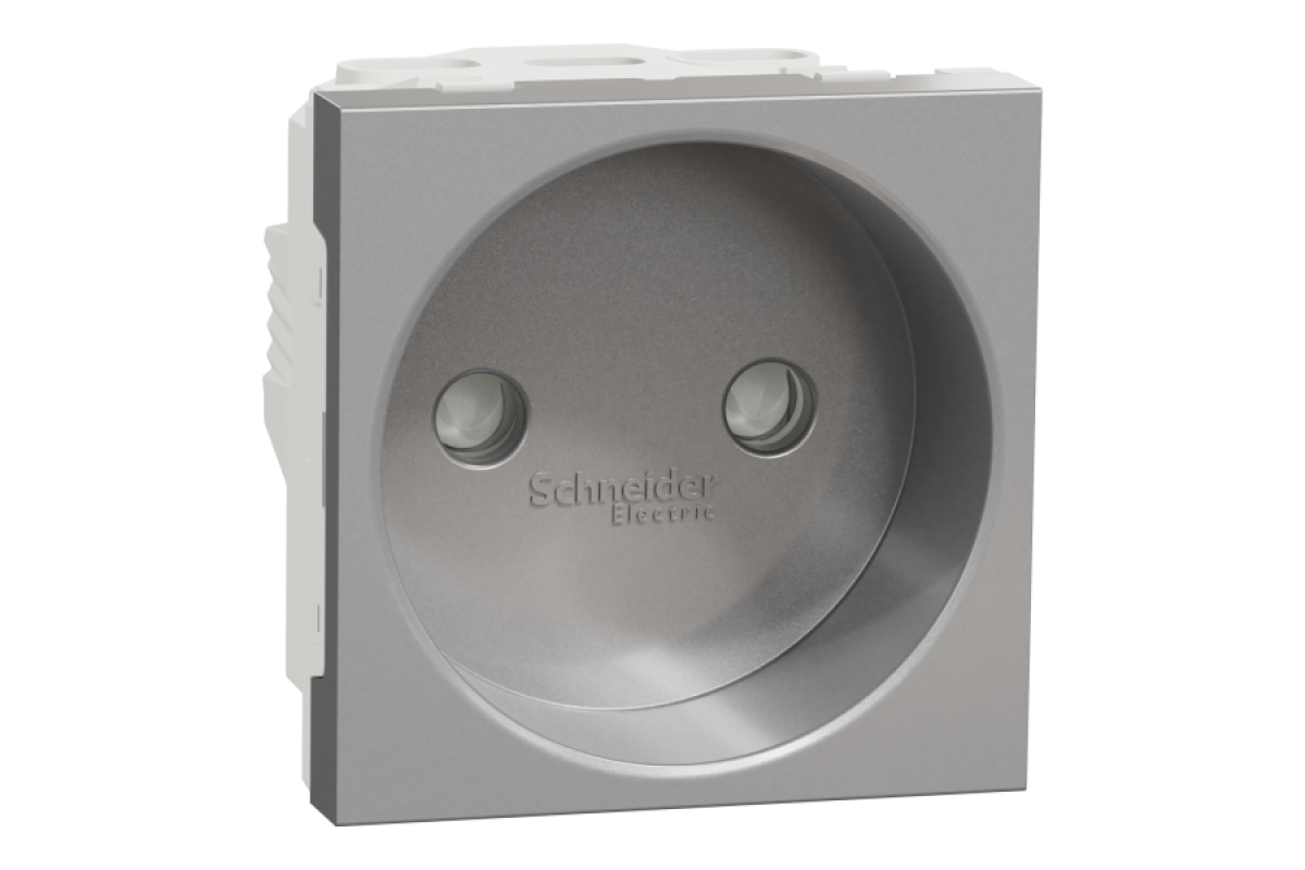 Розетка без з/к зі шторками 16А гвинтові зажими, 2 м ал (NU303330)