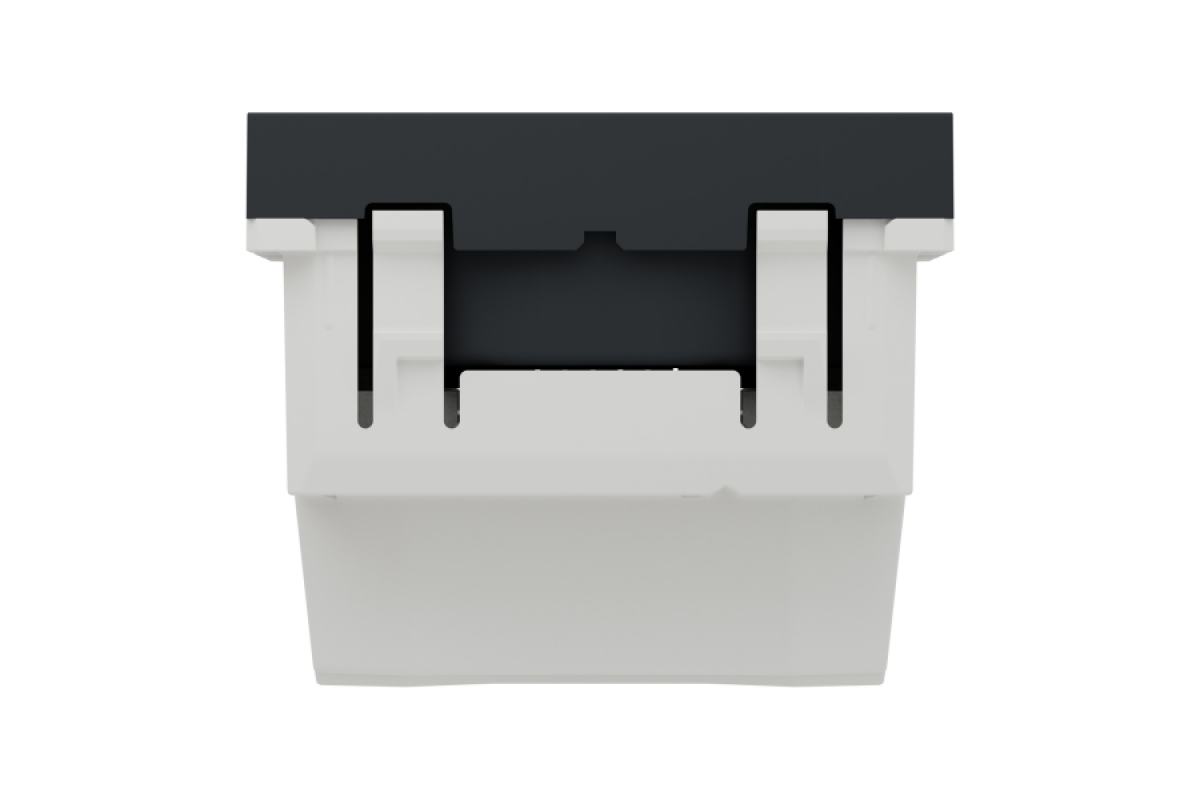 Розетка без з/к зі шторками 16А гвинтові зажими, 2 м ант (NU303354)