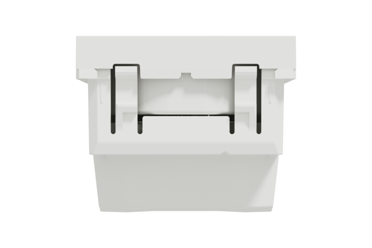 Розетка без з/к зі шторками 16А гвинтові зажими, 2 м білий (NU303318)