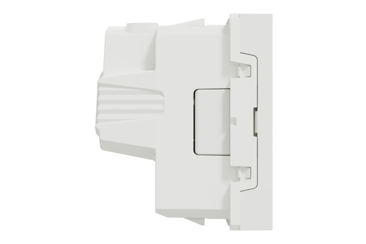 Розетка без з/к зі шторками 16А гвинтові зажими, 2 м білий (NU303318)