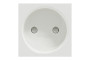 Розетка без з/к зі шторками 16А гвинтові зажими, 2 м білий (NU303318)