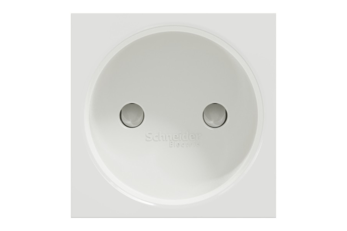 Розетка без з/к зі шторками 16А гвинтові зажими, 2 м білий (NU303318)