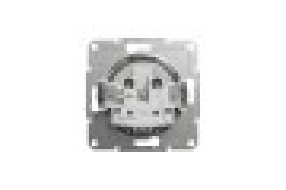 Розетка без заземлення Asfora Алюміній (EPH3000161)