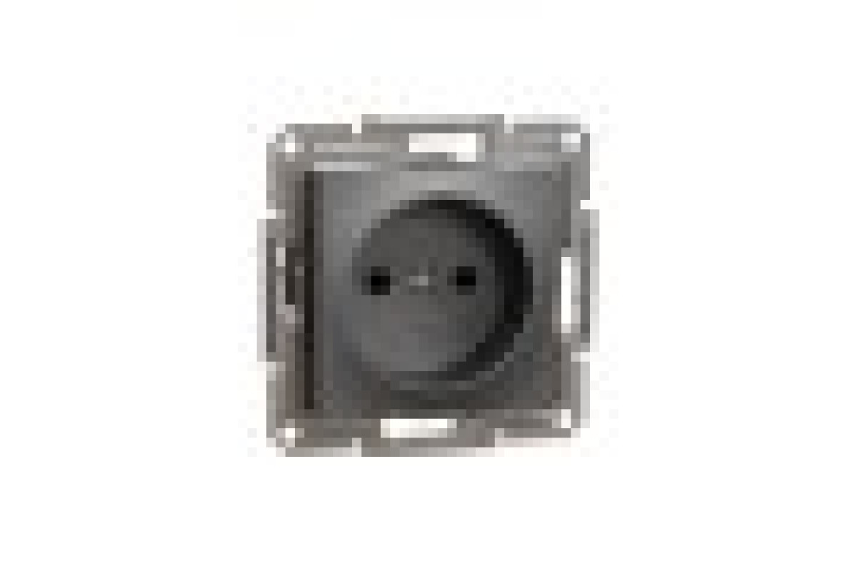 Розетка без заземлення Asfora Антрацит (EPH3000171)