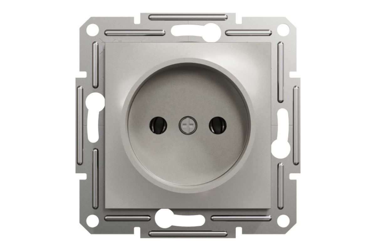 Розетка без заземлення Asfora Бронза (EPH3000169)