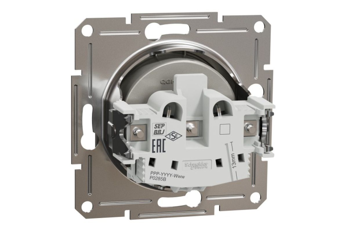 Розетка без заземлення Asfora Бронза (EPH3000169)