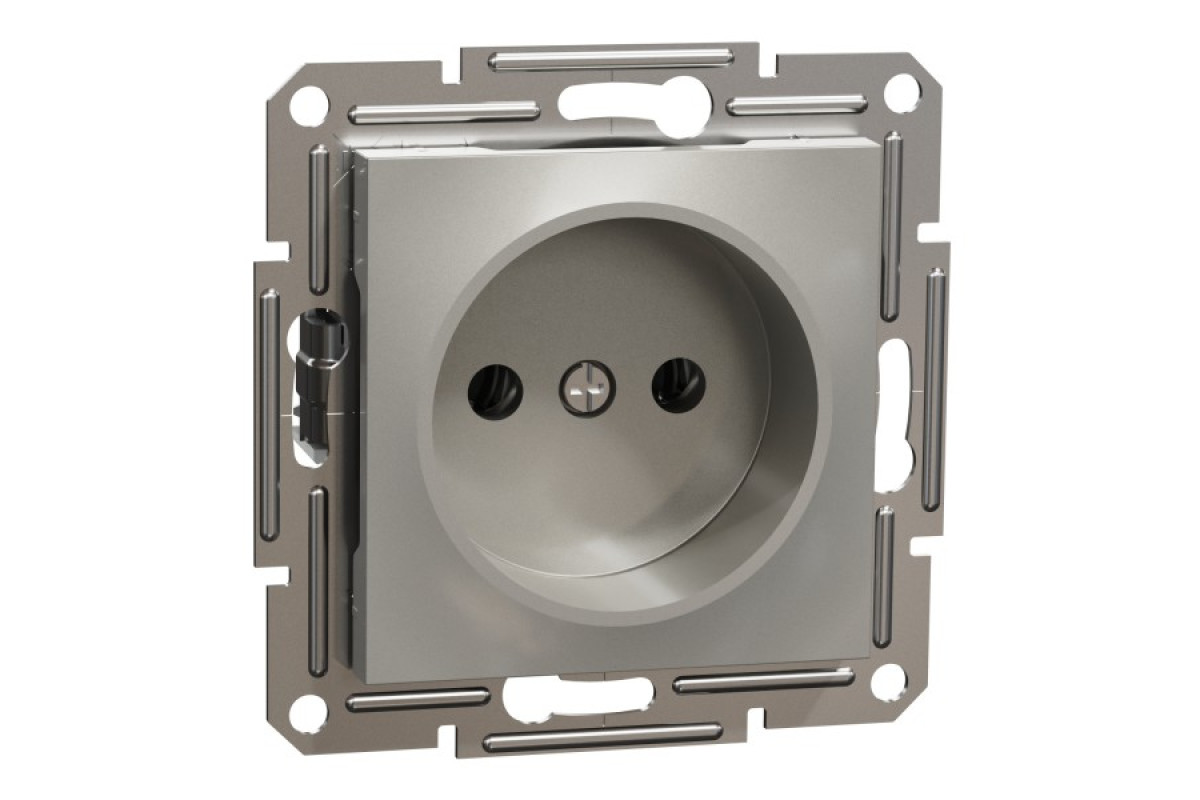 Розетка без заземлення Asfora Бронза (EPH3000169)