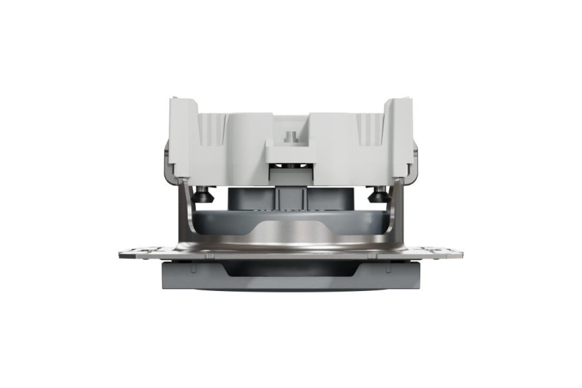 Розетка без заземлення Asfora Сталь (EPH3000162)