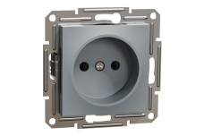 Розетка без заземлення Asfora Сталь (EPH3000162)