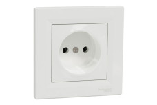 Розетка без заземлення Біла Asfora (EPH3000121)