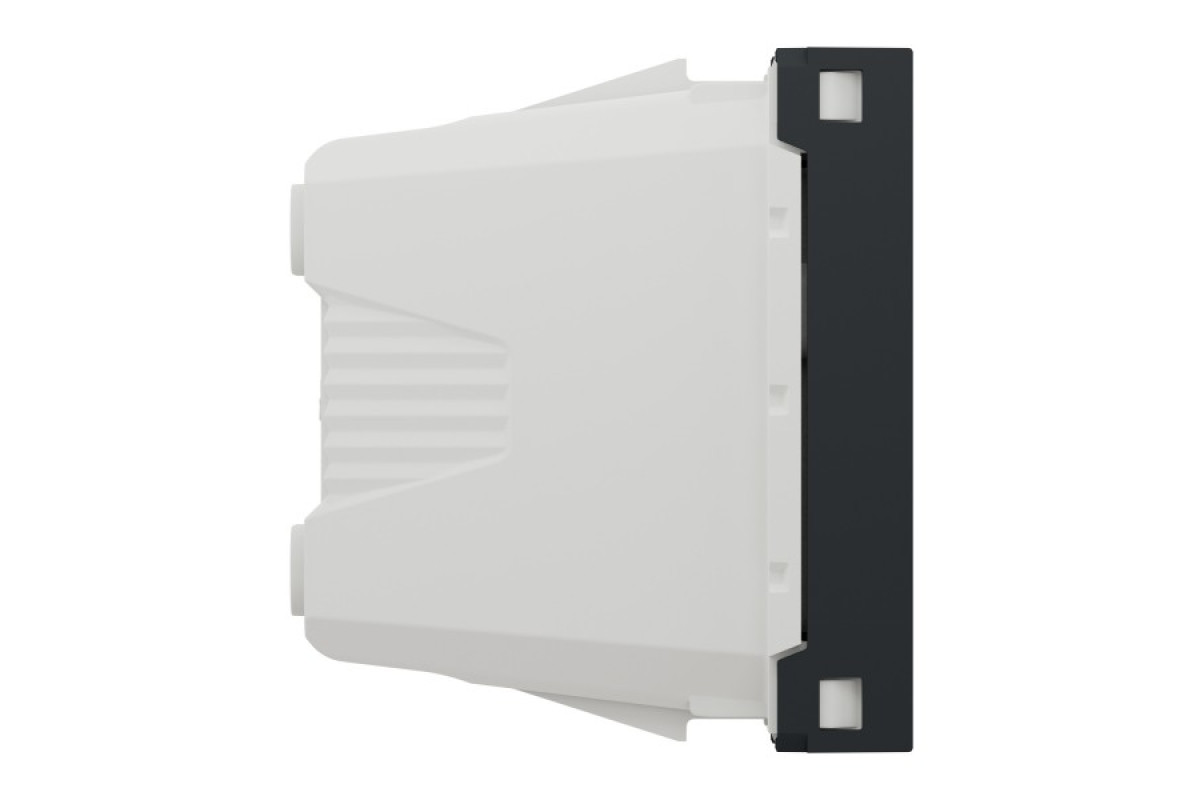 Розетка без заземлення зі шторками, клеми гвинтові, 1 модуль, антрацит (NU303154)