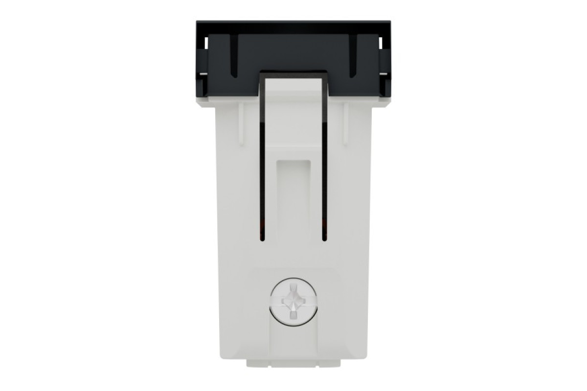 Розетка без заземлення зі шторками, клеми гвинтові, 1 модуль, антрацит (NU303154)