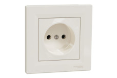 Розетка без заземлення Крем Asfora (EPH3000123)