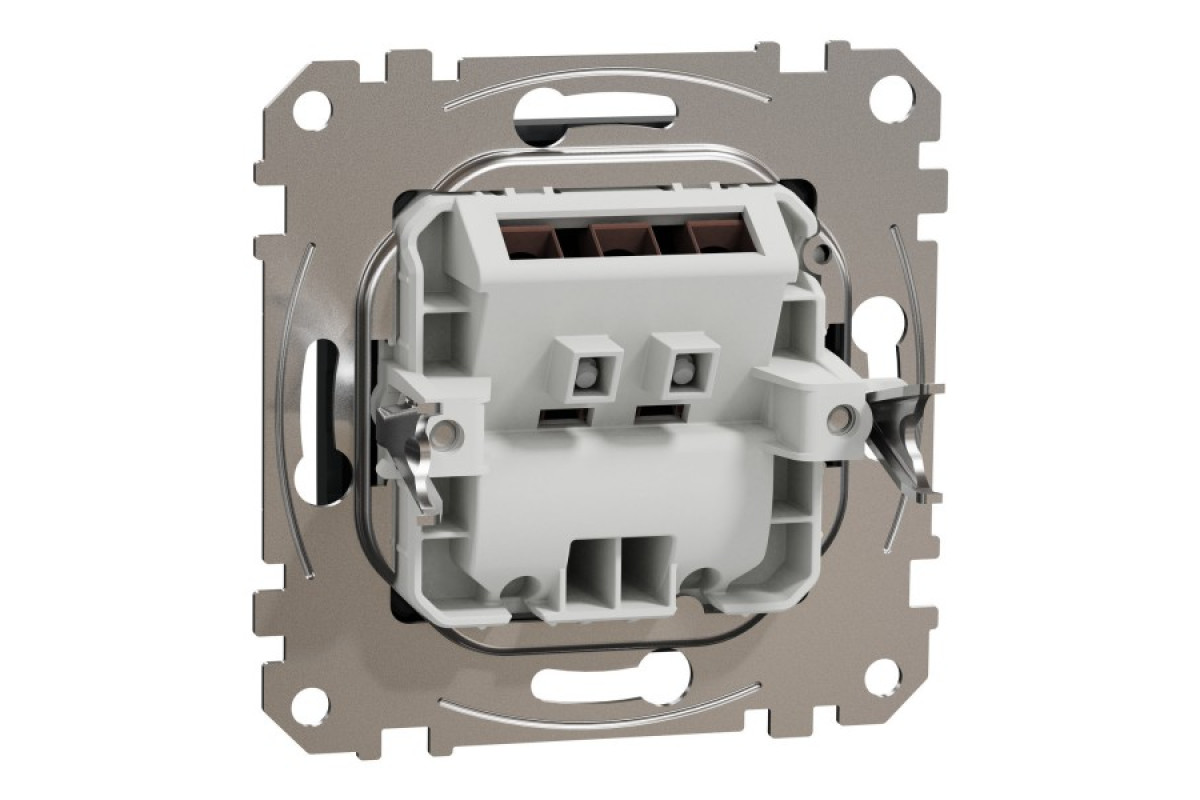 Розетка для виводу кабеля Чорний Sedna Design (SDD114903)