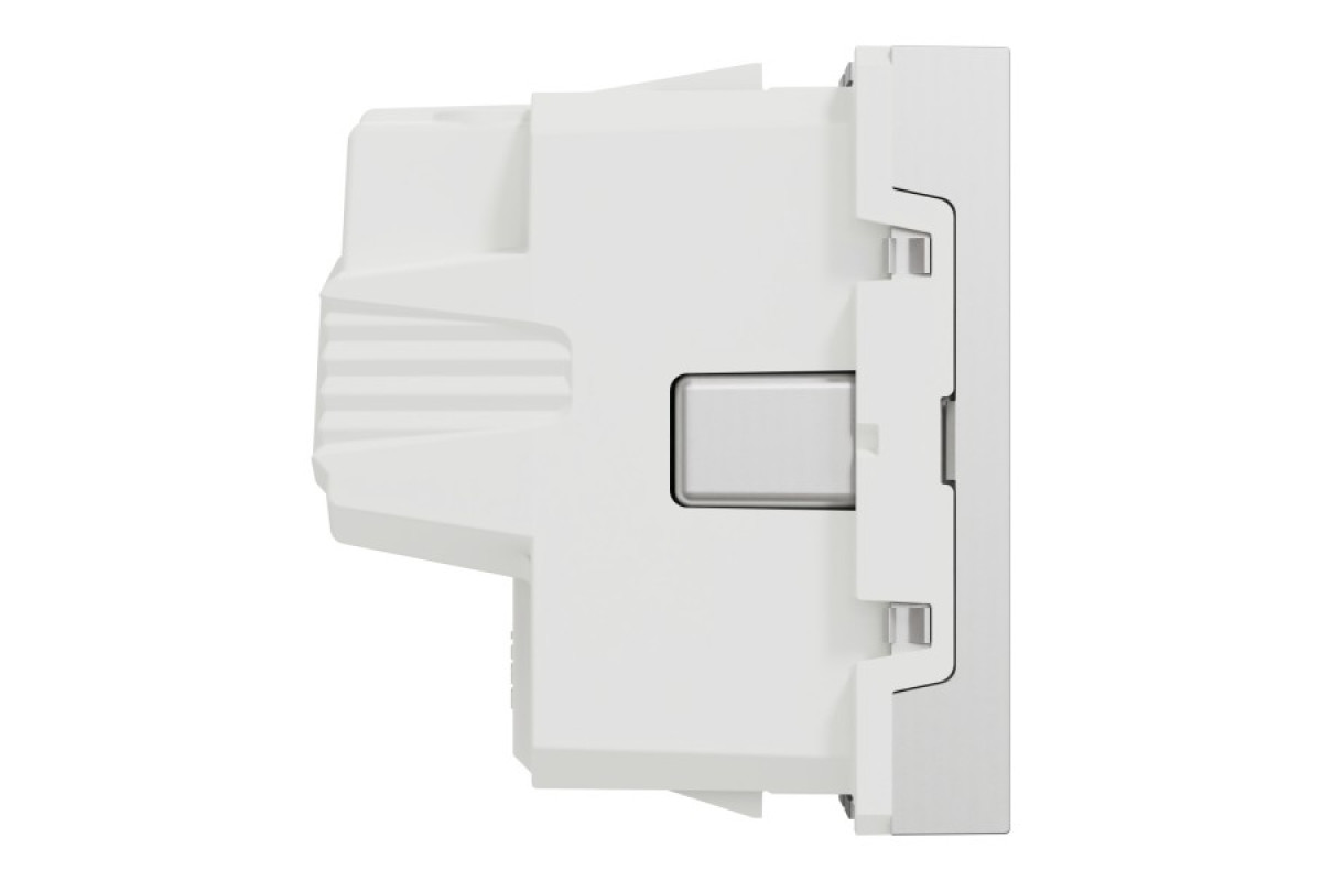 Розетка з з/к зі шторками 16А гвинтові зажими алюм (NU303730)