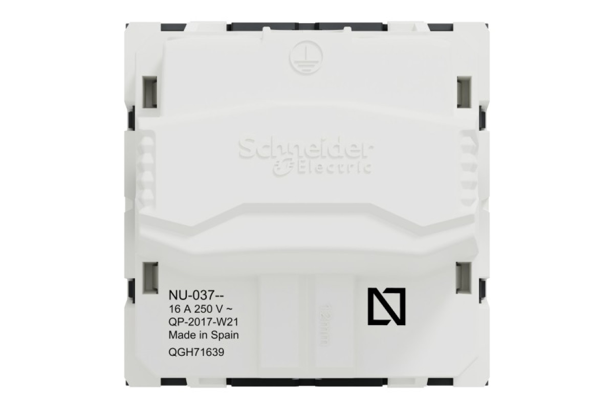 Розетка з з/к зі шторками 16А гвинтові зажими антр (NU303754)