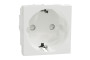 Розетка з з/к зі шторками 16А гвинтові зажими біла (NU303718)