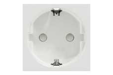 Розетка з з/к зі шторками 16А гвинтові зажими біла (NU303718)