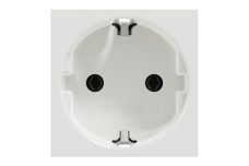 Розетка з з/к зі шторками 16А гвинтові зажими білий (NU303618)