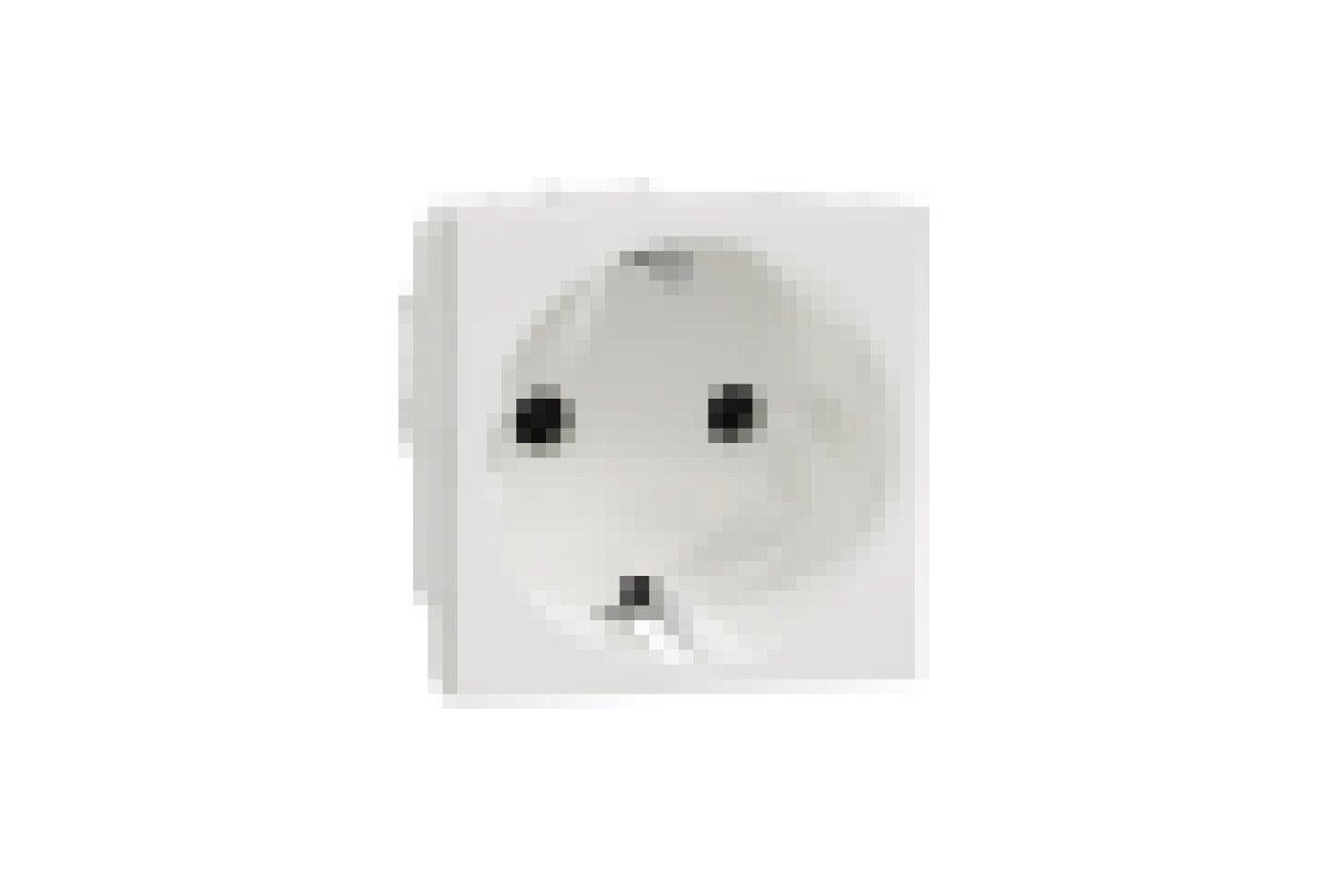 Розетка з з/к зі шторками 16А гвинтові зажими білий (NU303618)