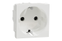 Розетка з з/к зі шторками 16А гвинтові зажими білий (NU303618)