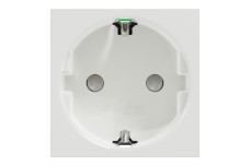 Розетка з з/к зі шторками 16А самозажимні клеми біла (NU305718)