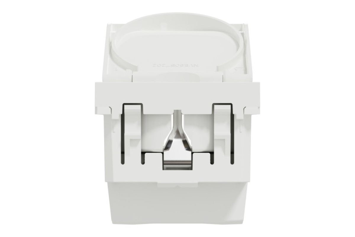 Розетка з з/к, зі шторками з кришкою, 16А, гвинтові зажими білий (NU303718TA)