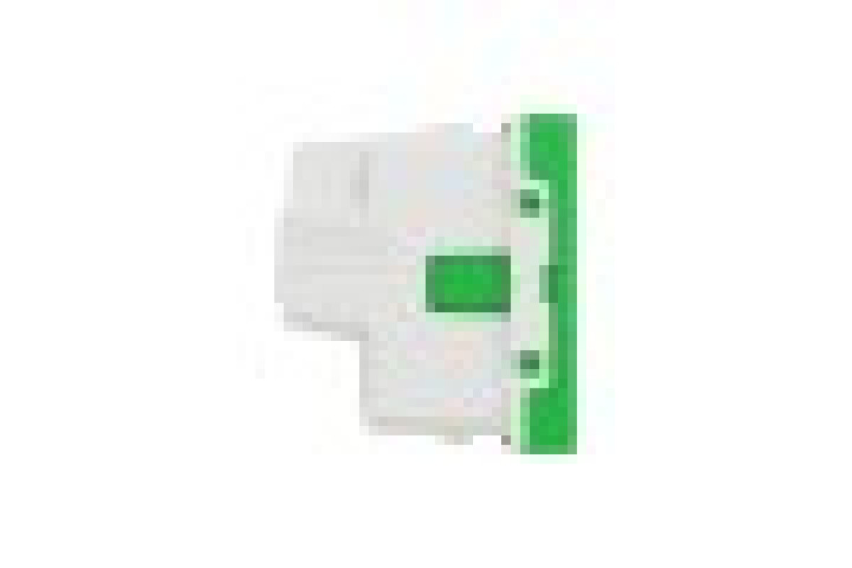 Розетка з з/к, зі шторками, 16А, самозажимні клеми, зелений (NU303706)